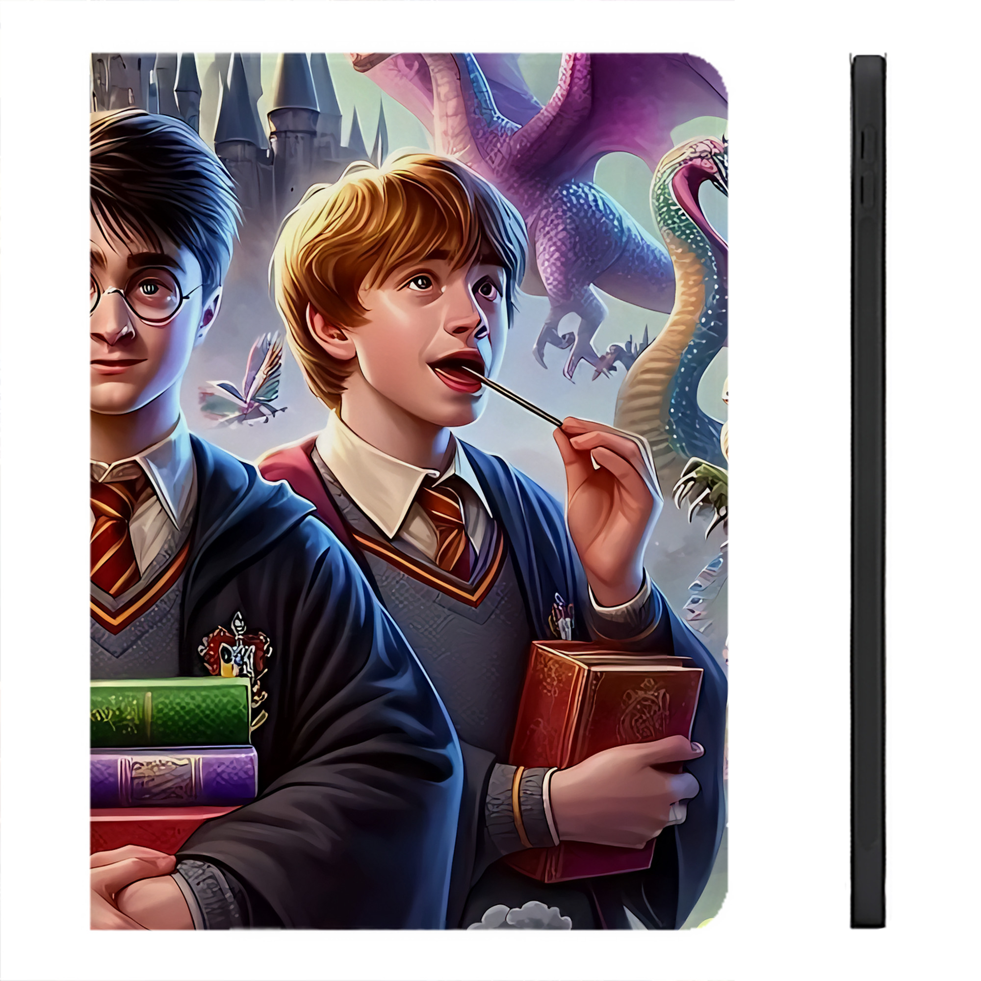 （画像用） Harry Potter ハリー・ポッターシリーズ IPadケース ペンホルダー付き ブックスタイルデザイン